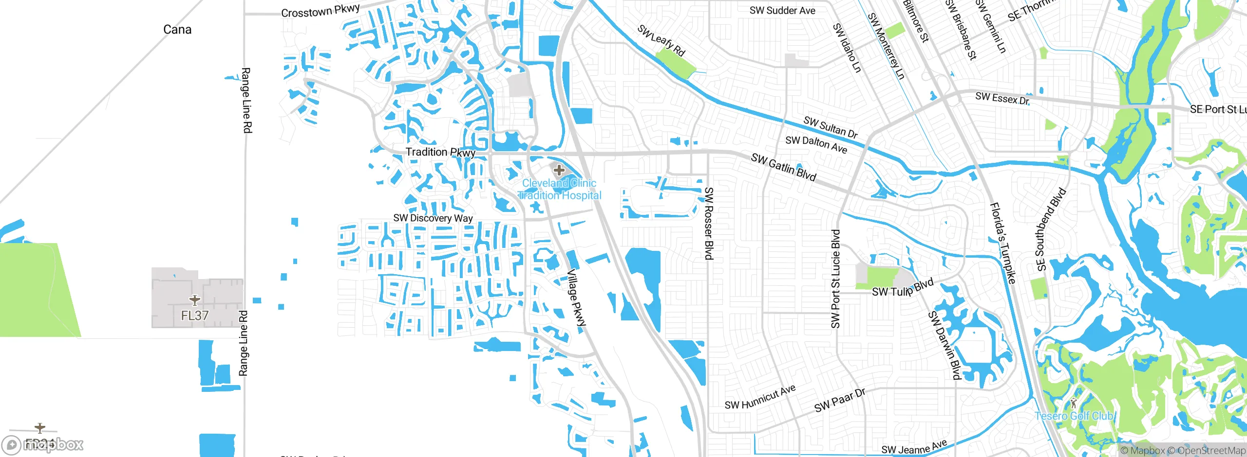 Map showing approximate location