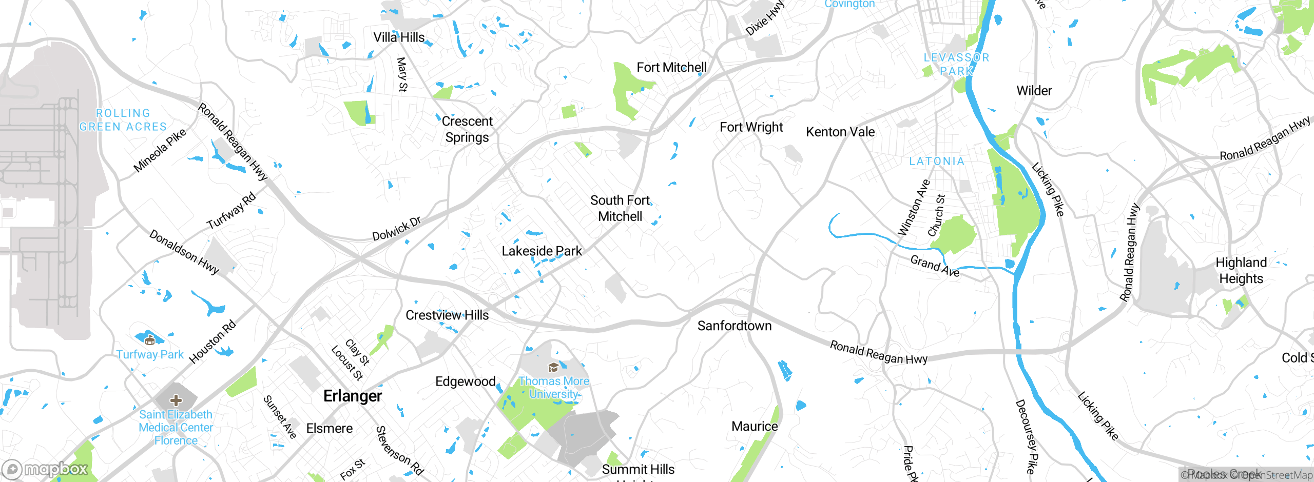 Map showing approximate location
