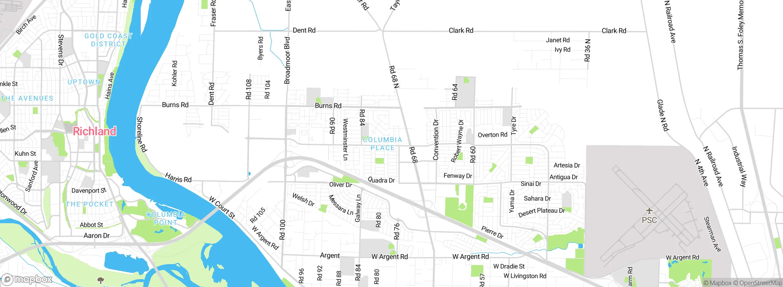 Map showing approximate location