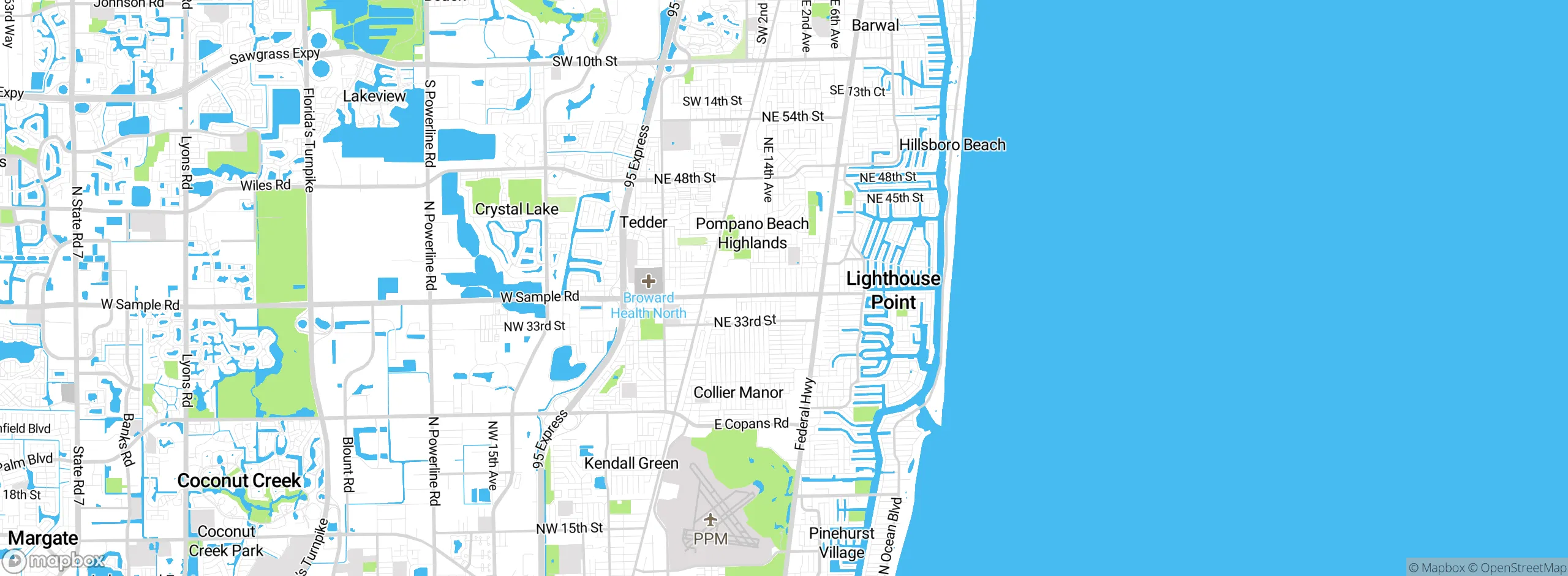 Map showing approximate location