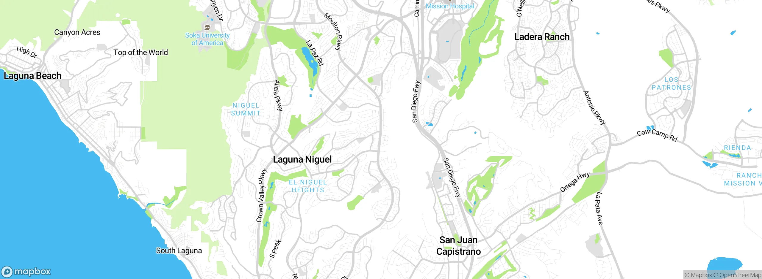 Map showing approximate location