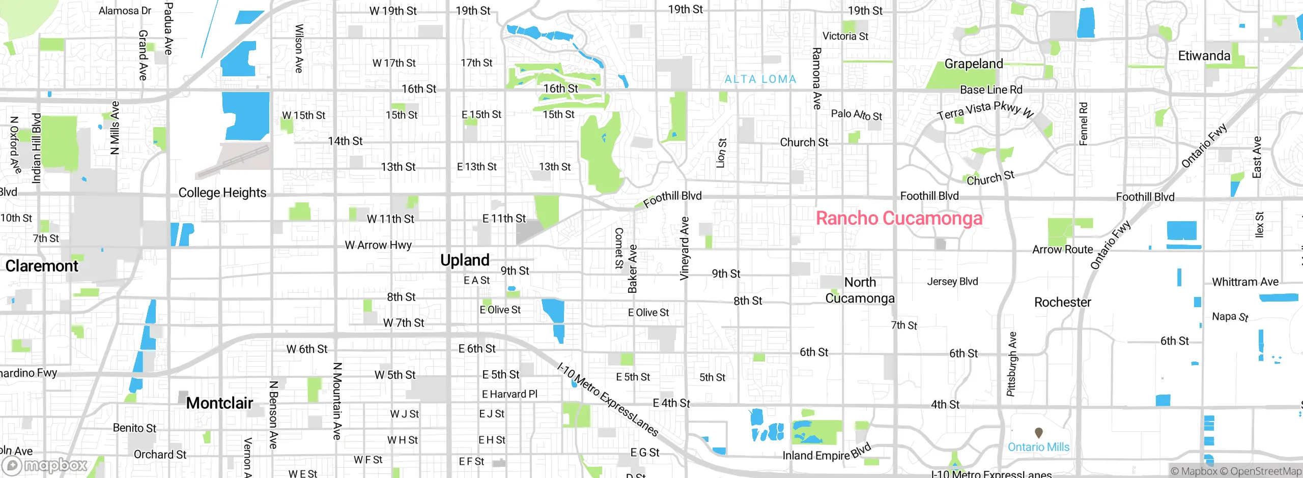 Map showing approximate location