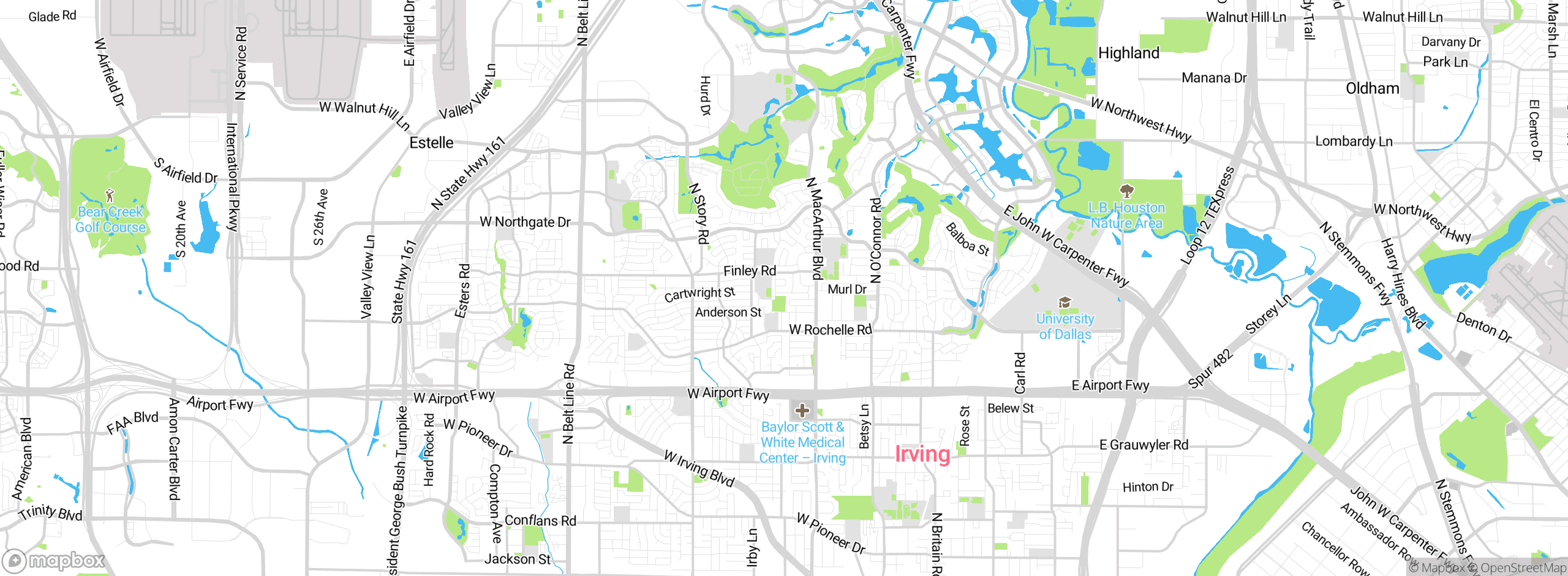 Map showing approximate location