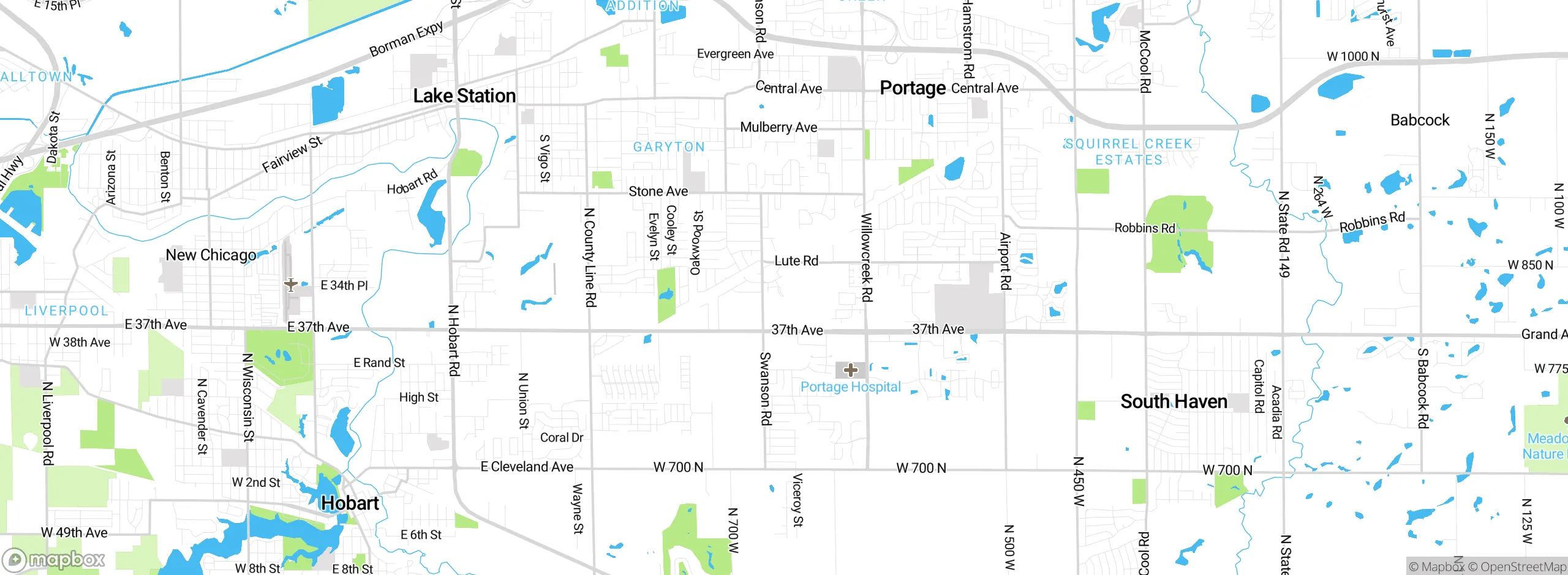 Map showing approximate location