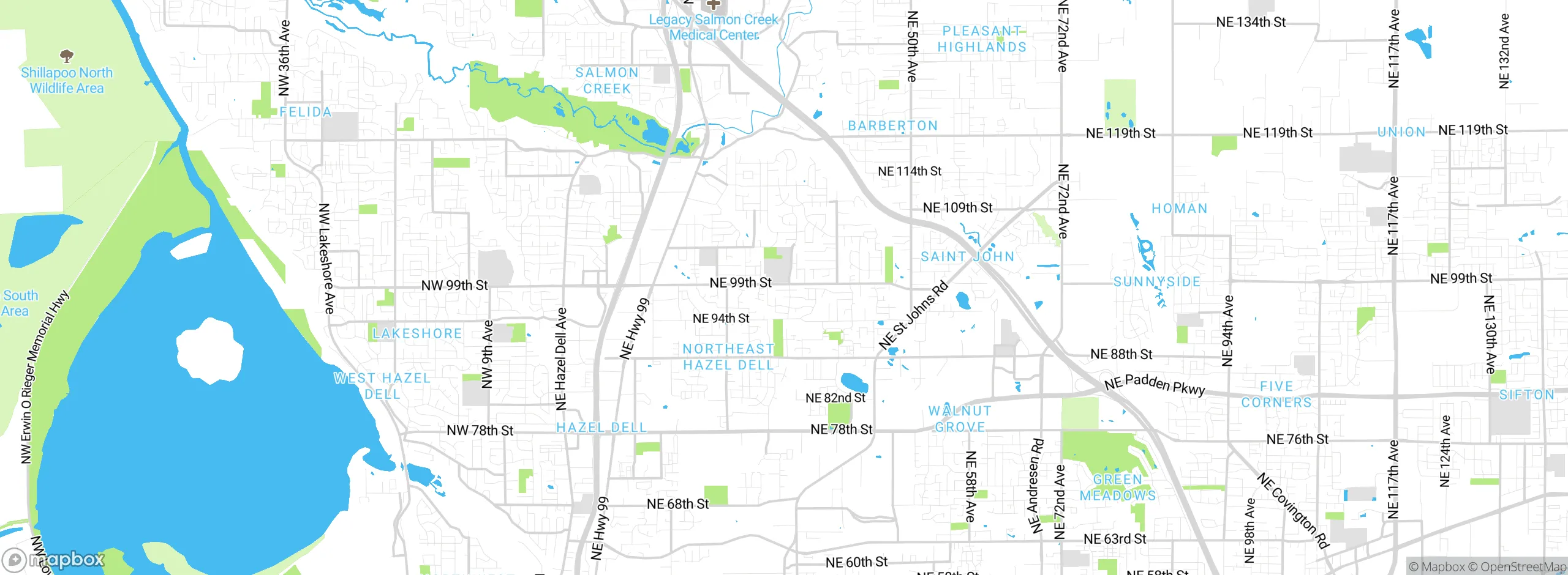 Map showing approximate location