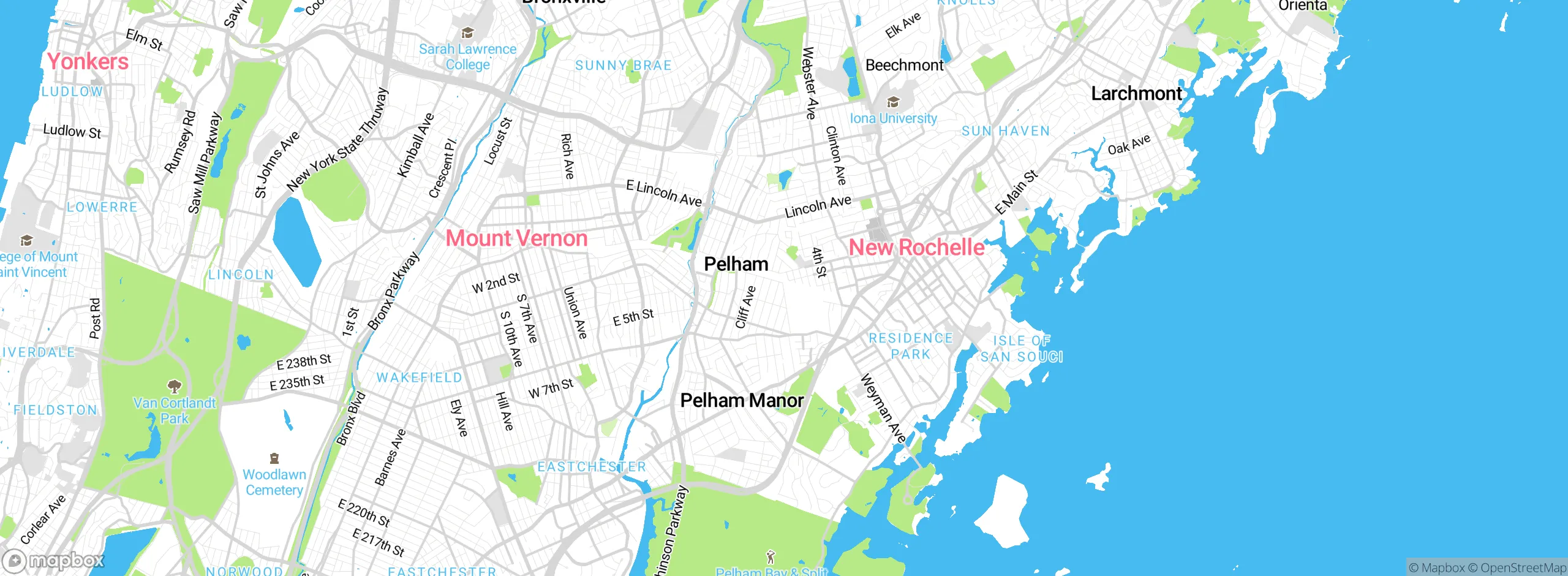 Map showing approximate location