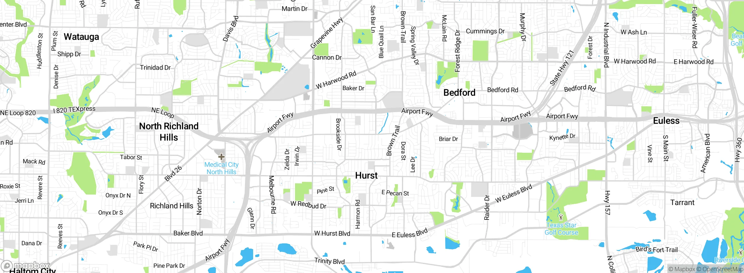 Map showing approximate location