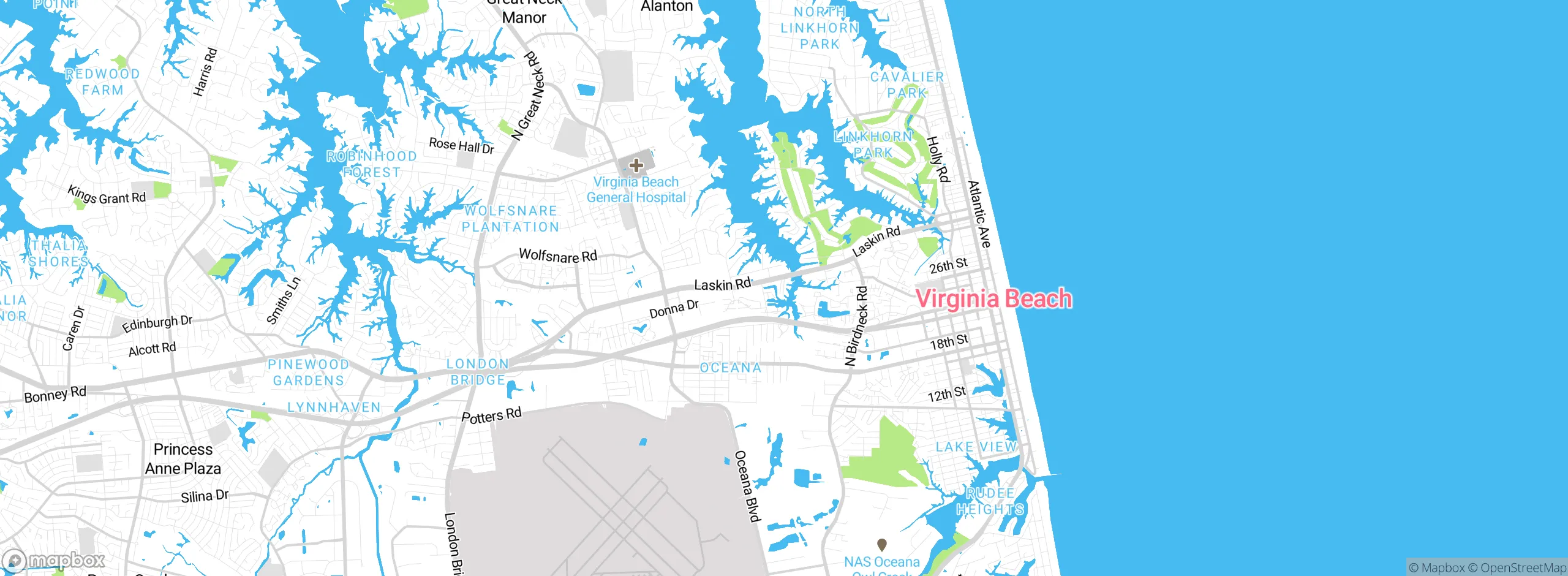 Map showing approximate location