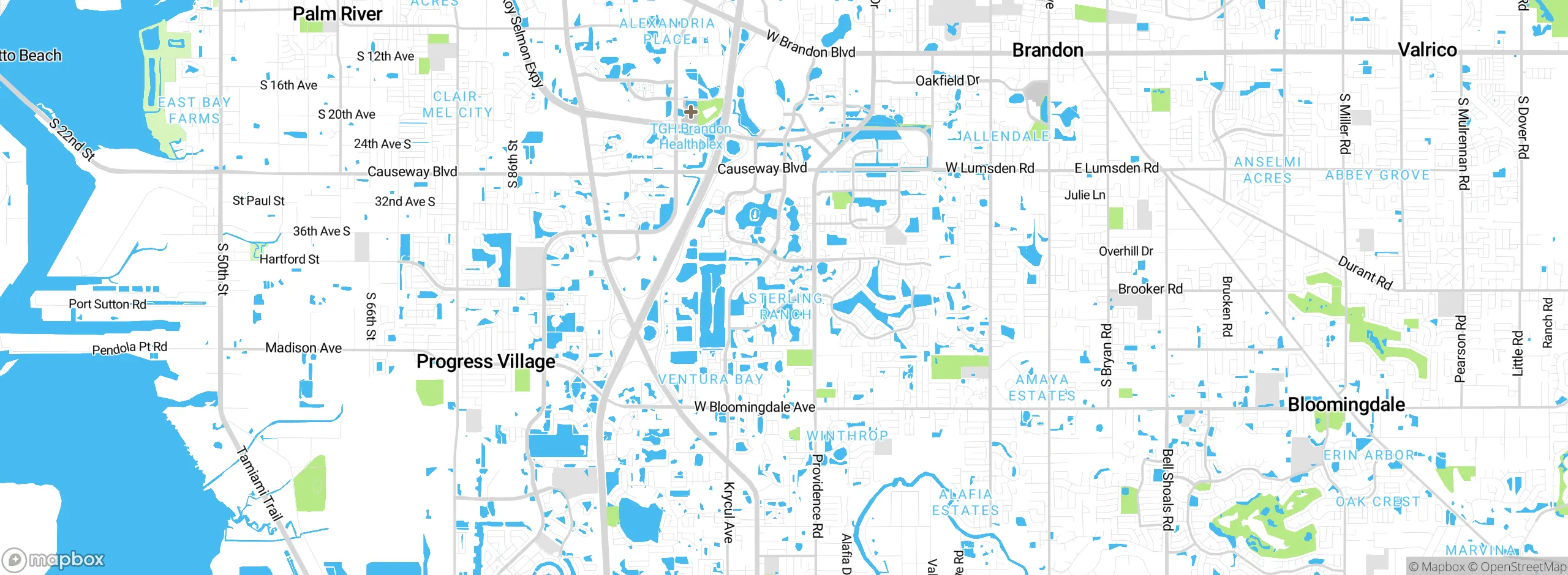 Map showing approximate location