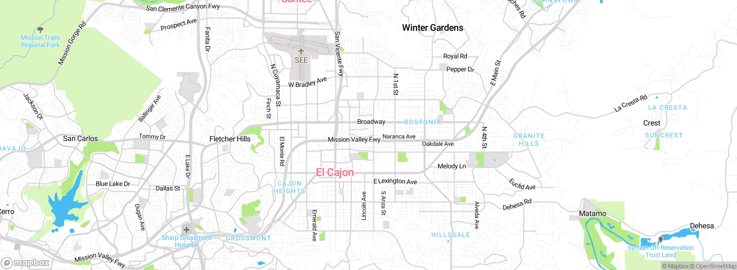 Map showing approximate location