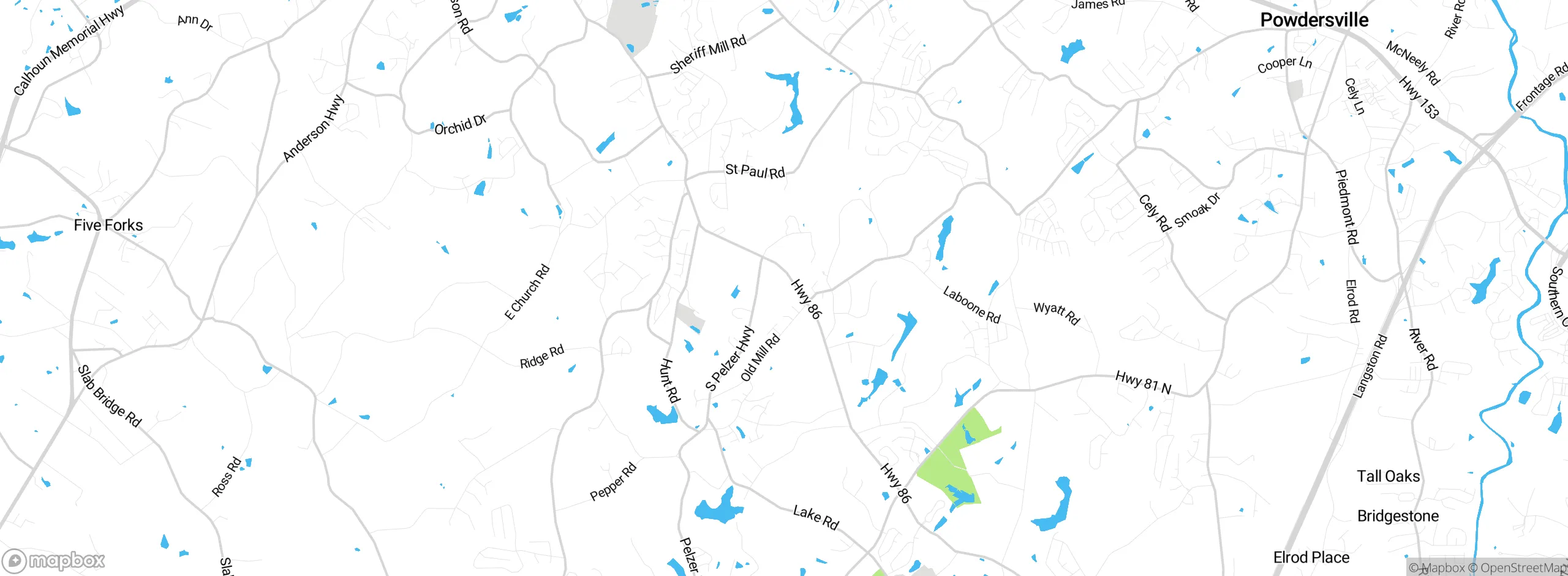 Map showing approximate location