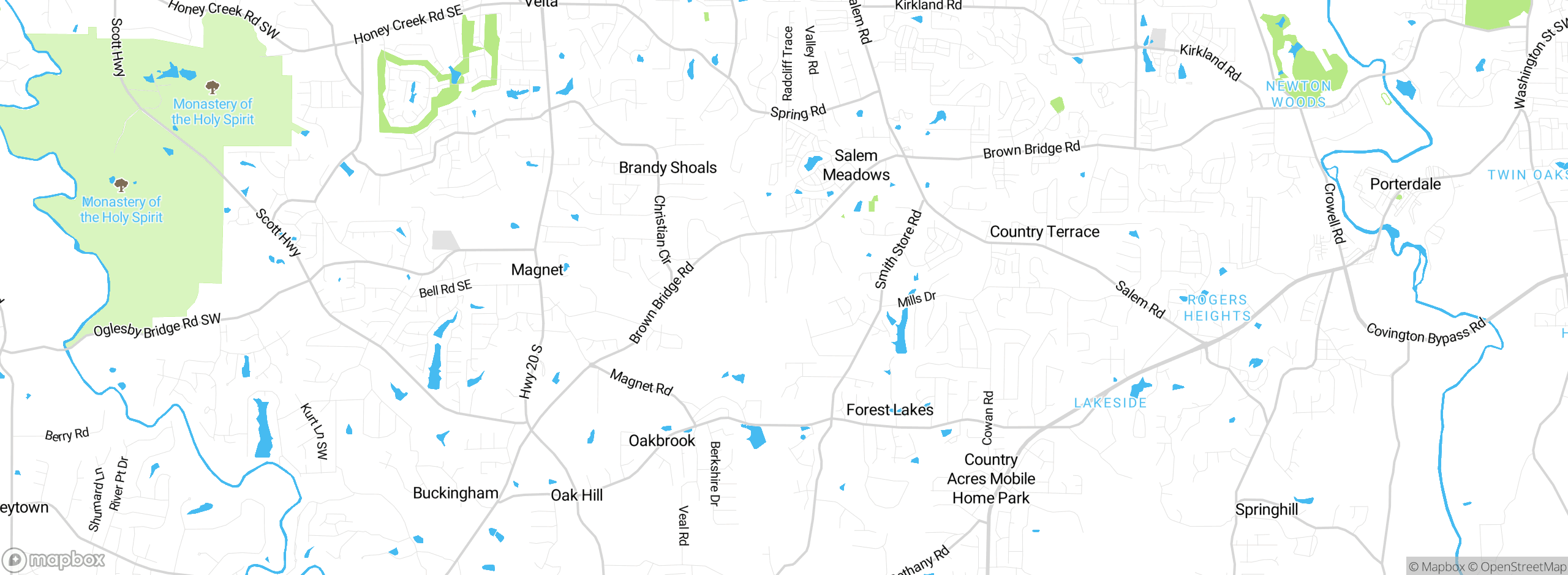 Map showing approximate location