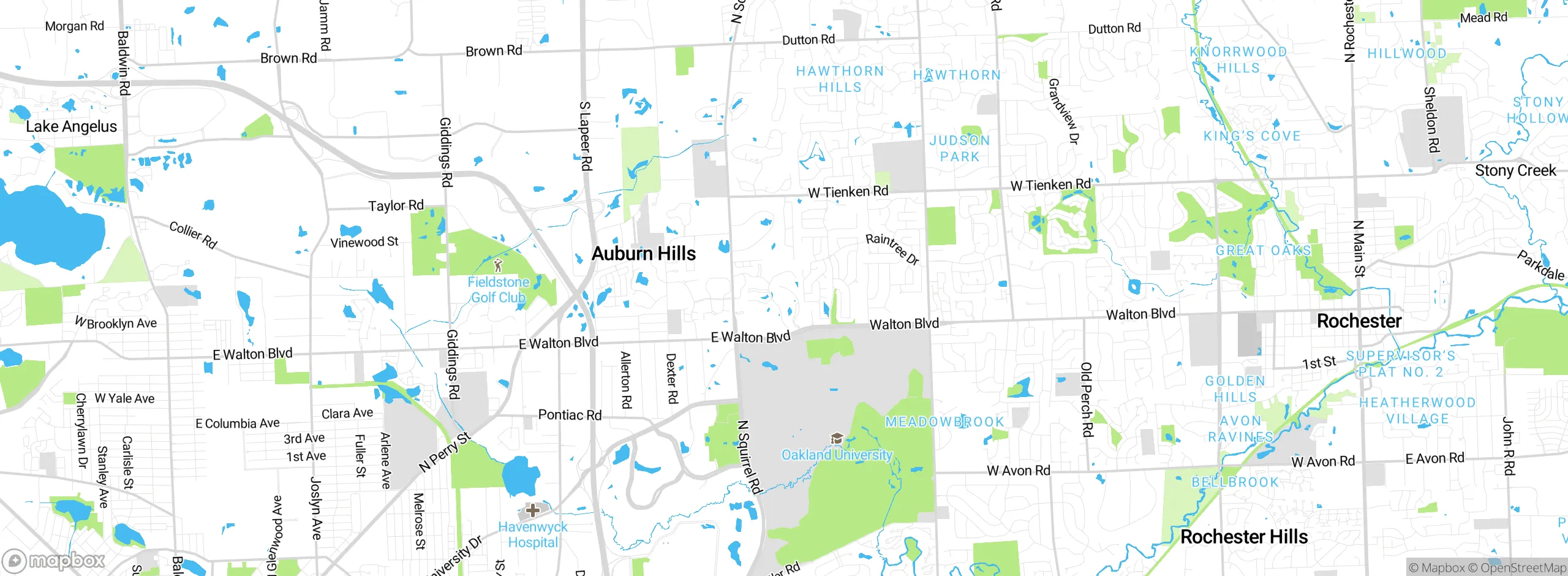 Map showing approximate location