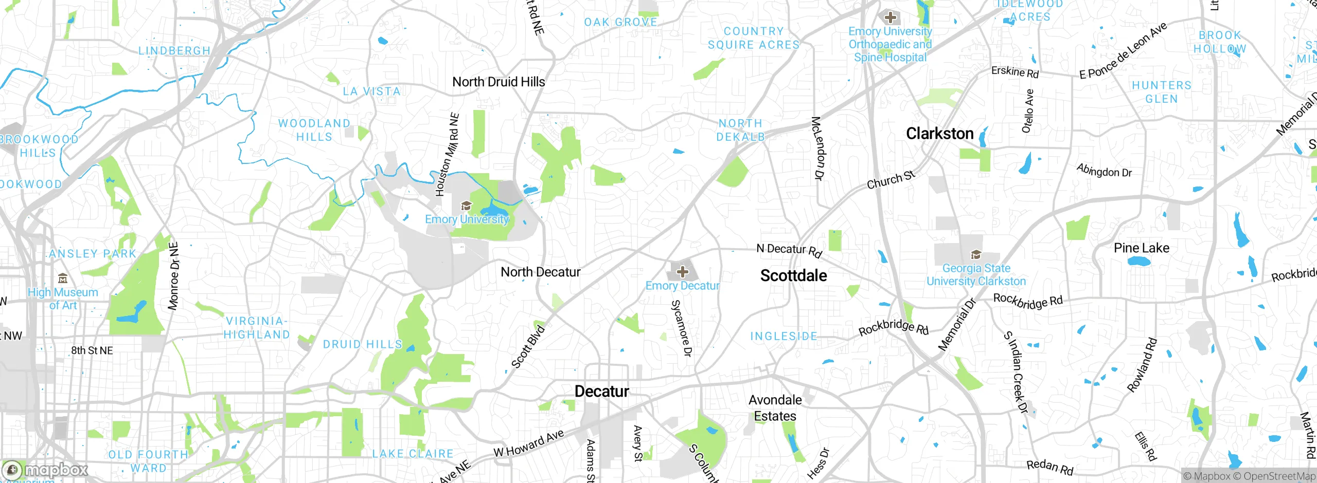 Map showing approximate location