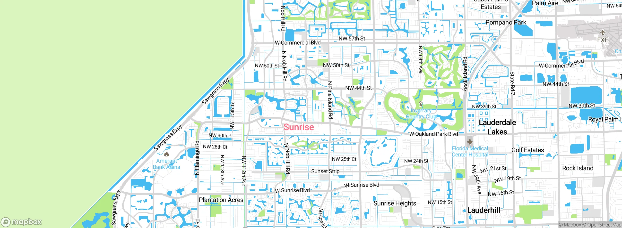 Map showing approximate location