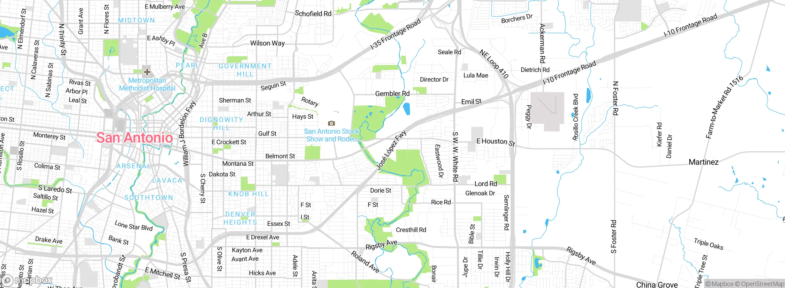 Map showing approximate location