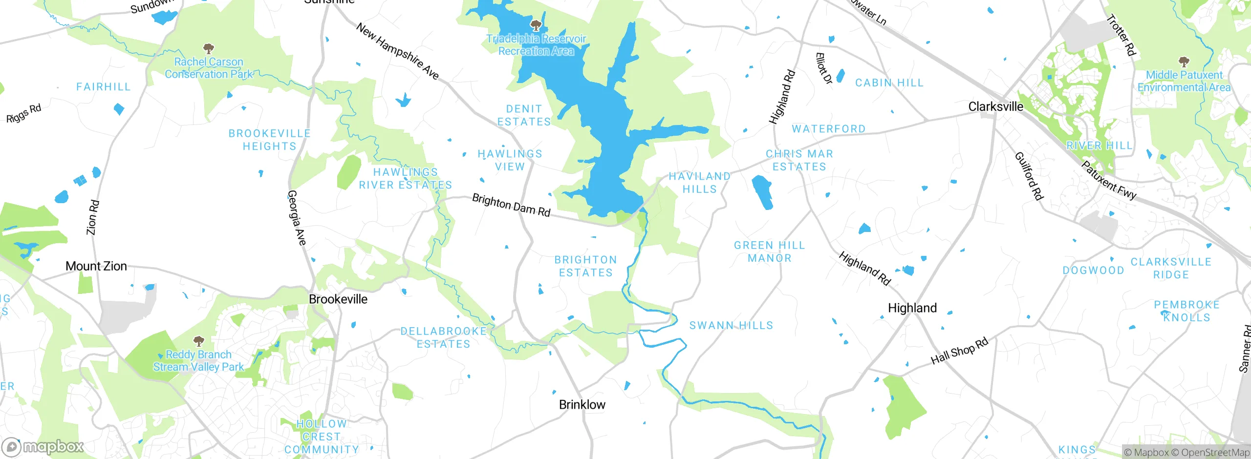 Map showing approximate location
