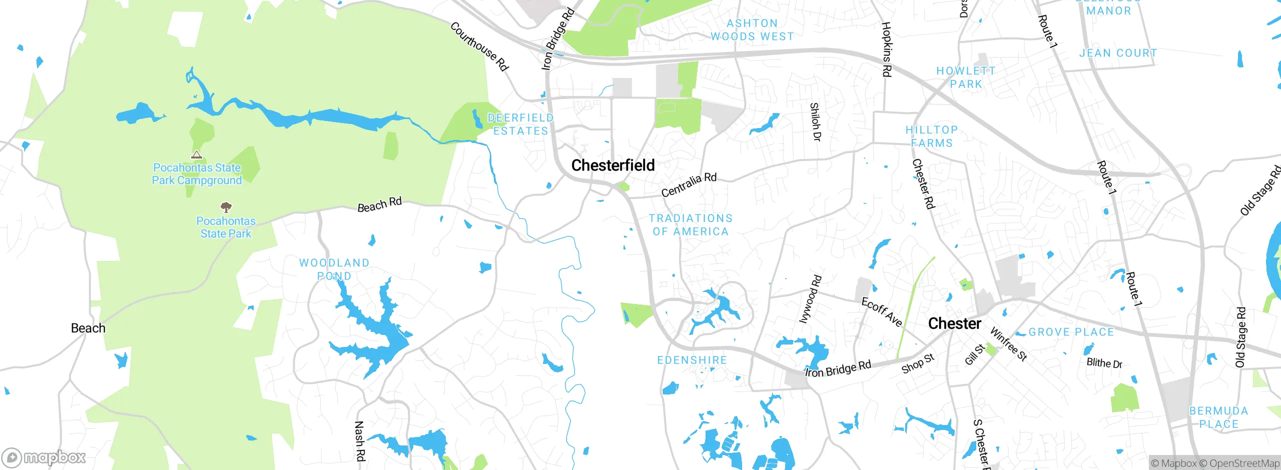 Map showing approximate location