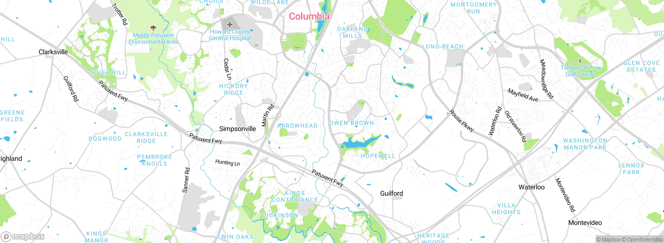 Map showing approximate location