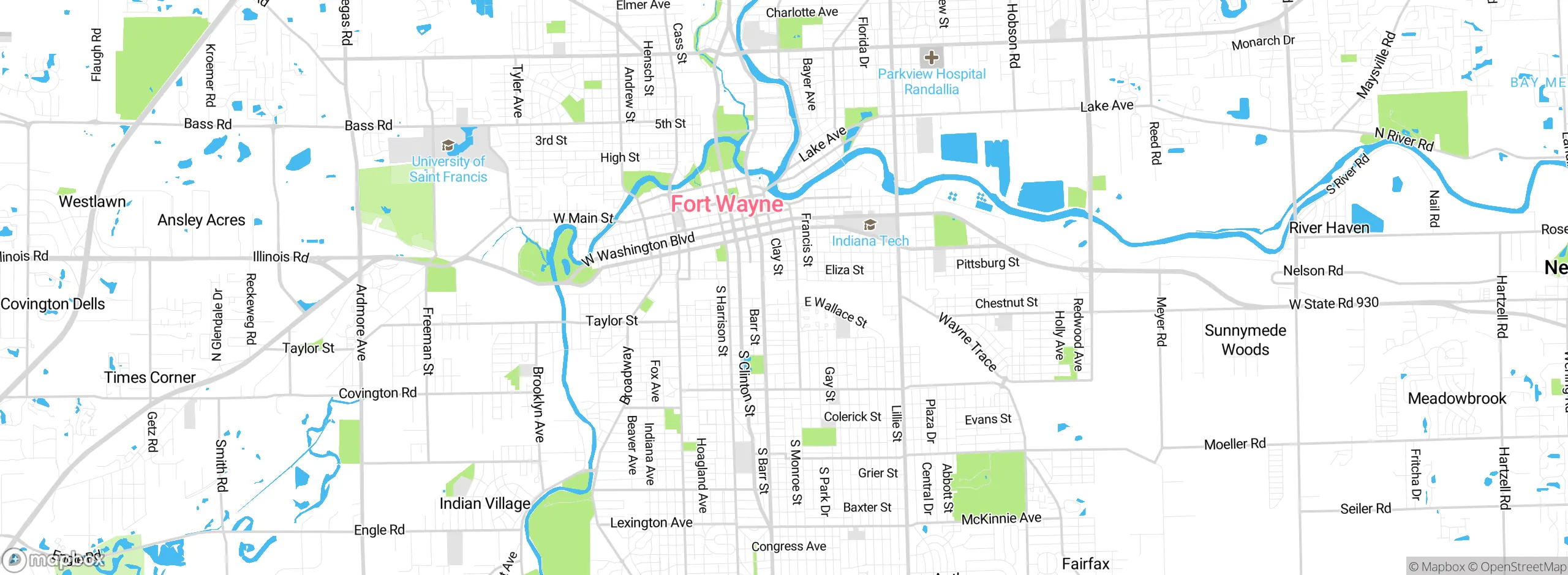 Map showing approximate location