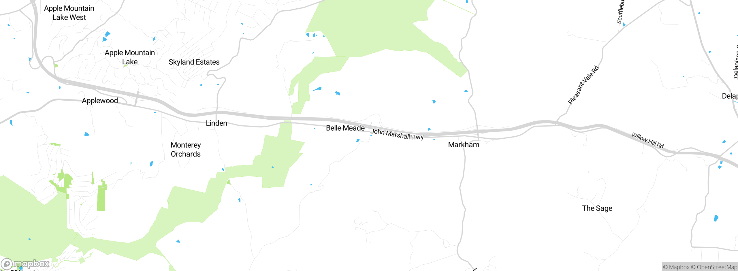 Map showing approximate location