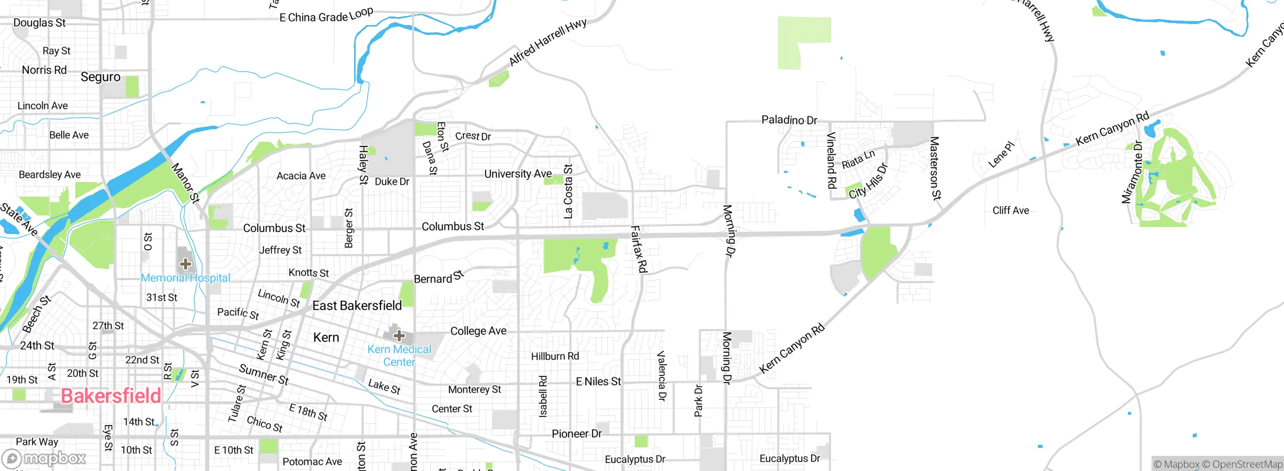 Map showing approximate location
