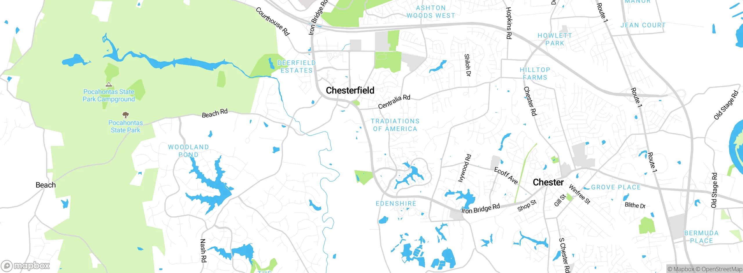 Map showing approximate location