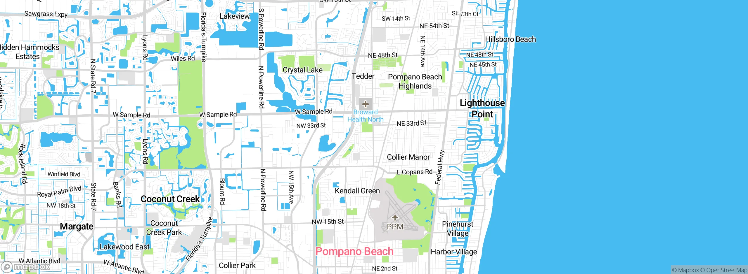 Map showing approximate location