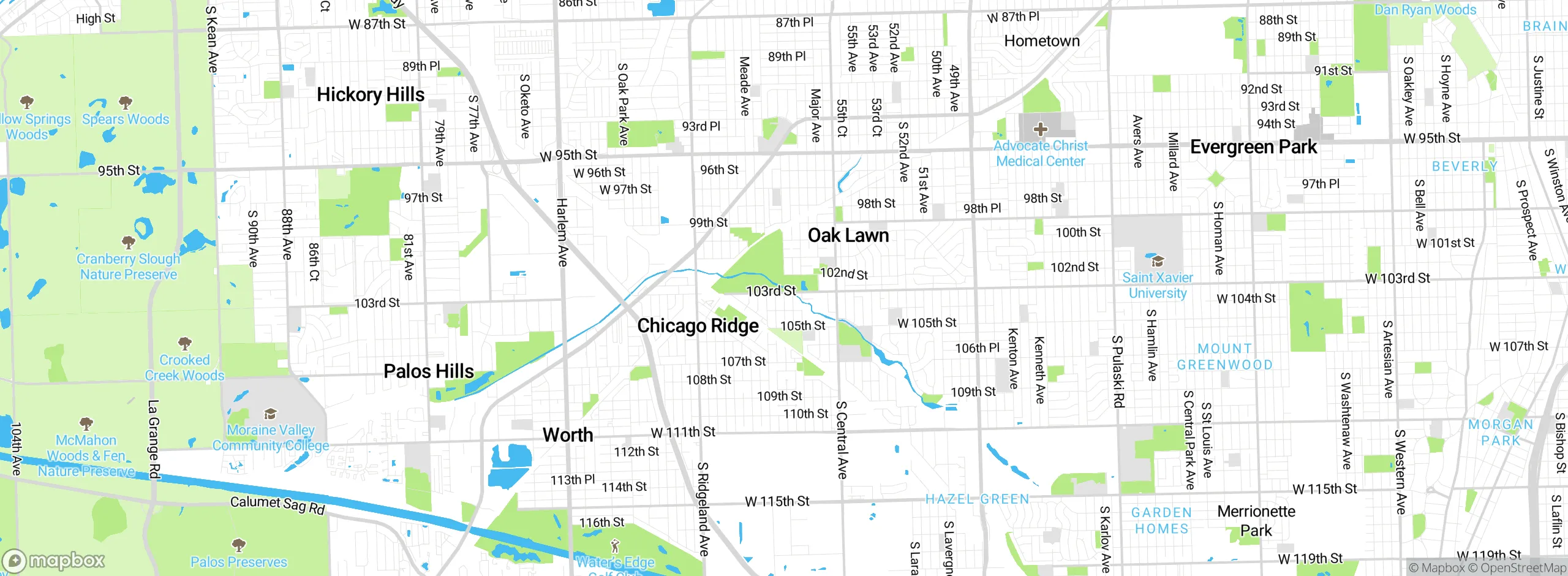 Map showing approximate location