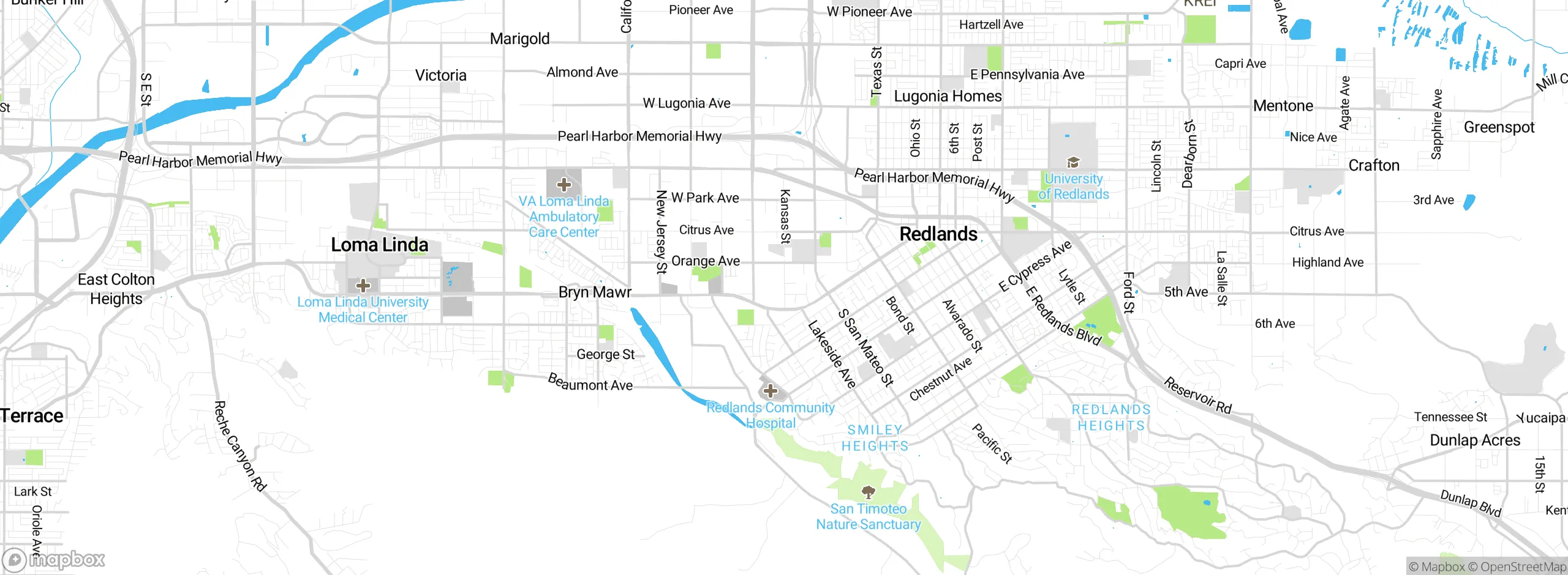 Map showing approximate location