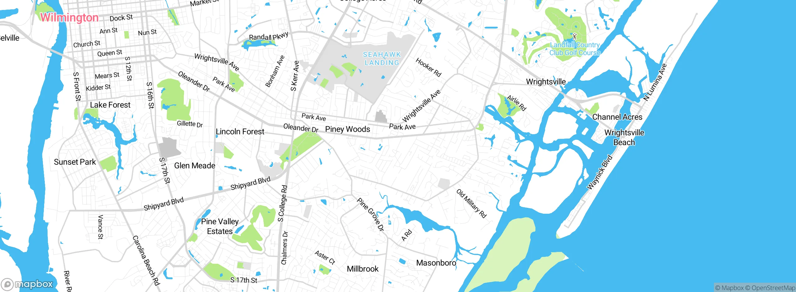 Map showing approximate location