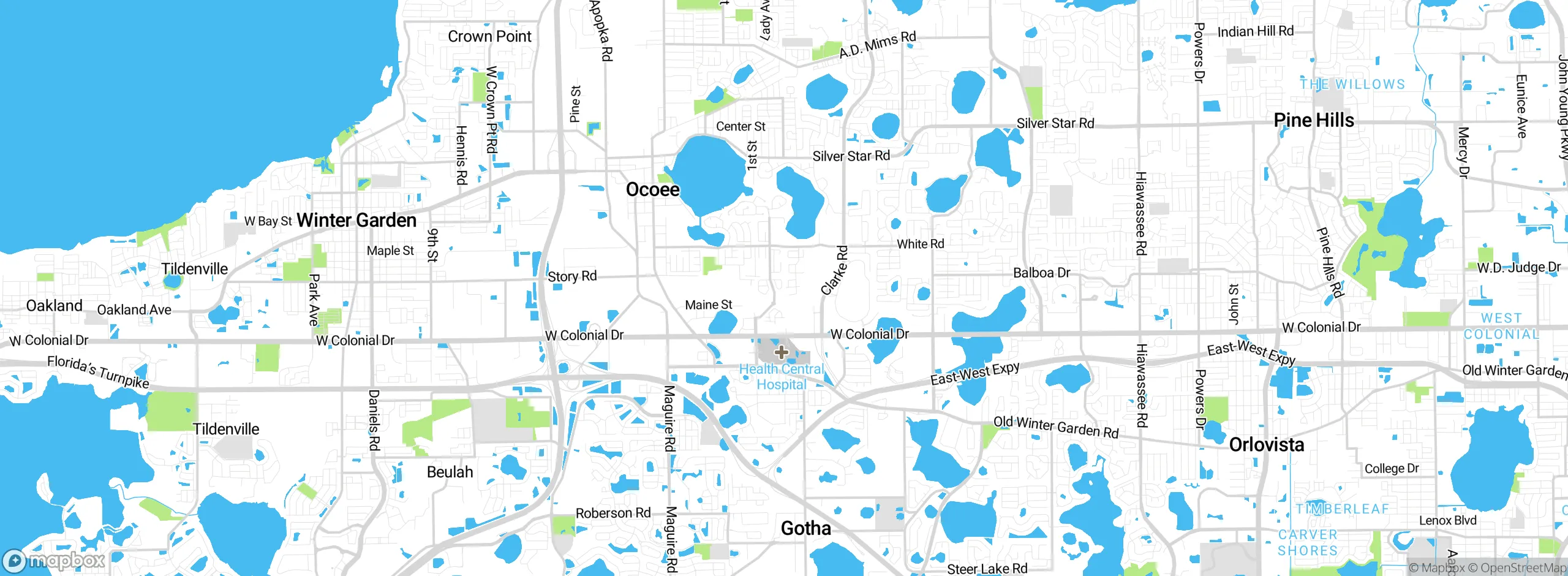 Map showing approximate location