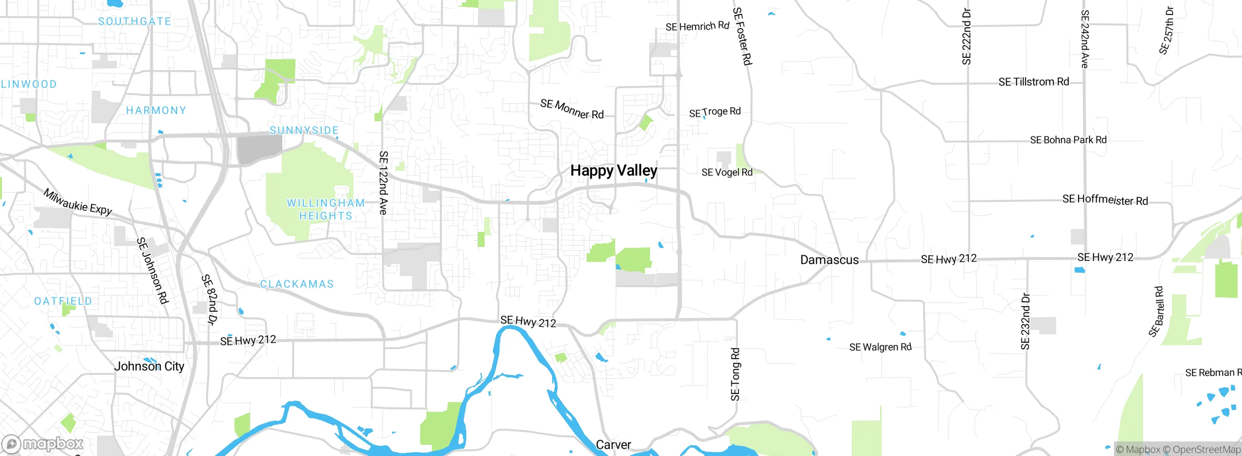 Map showing approximate location