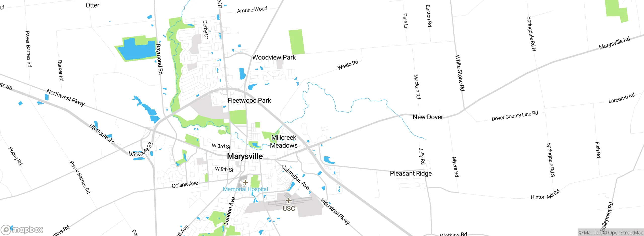 Map showing approximate location
