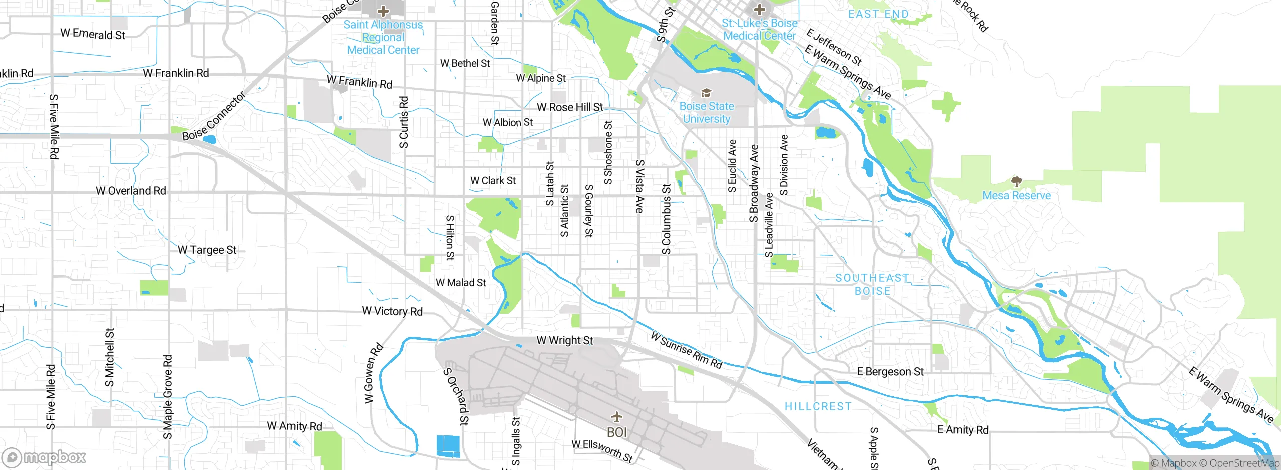 Map showing approximate location