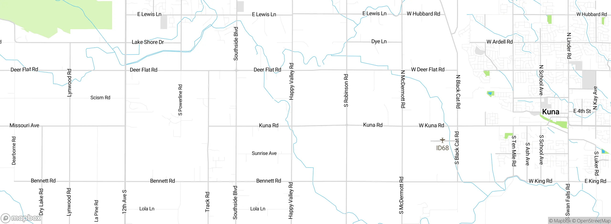 Map showing approximate location
