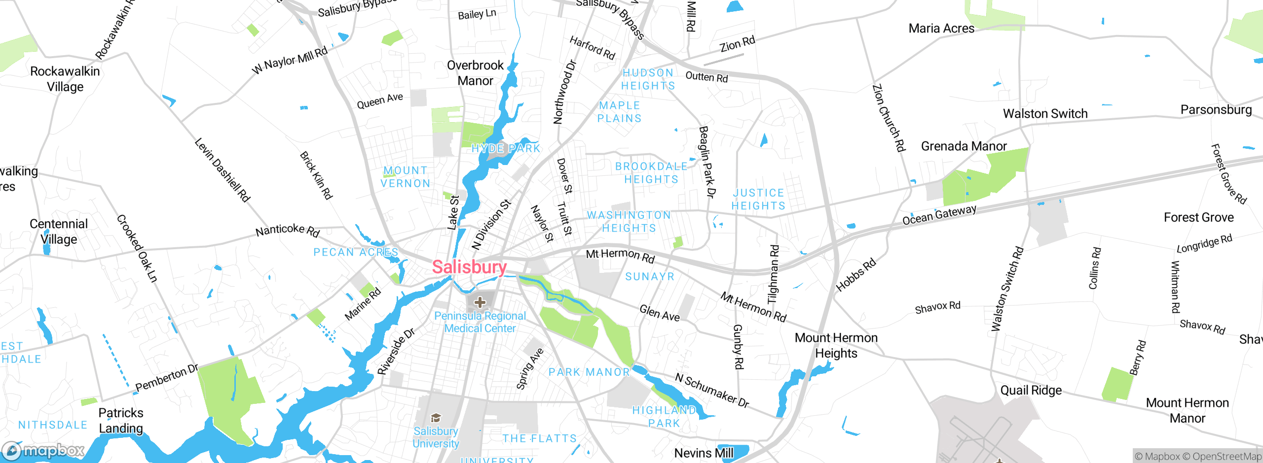 Map showing approximate location