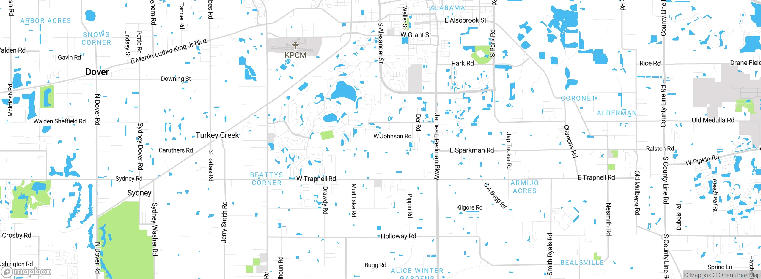 Map showing approximate location