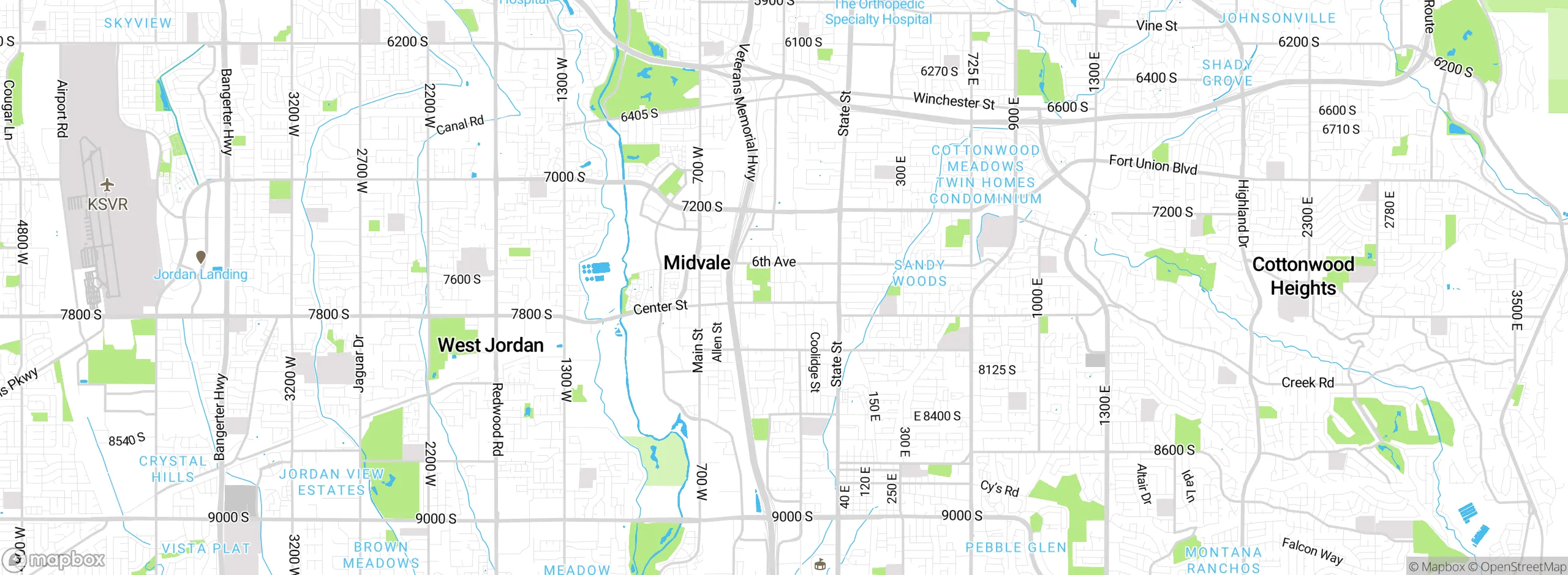 Map showing approximate location