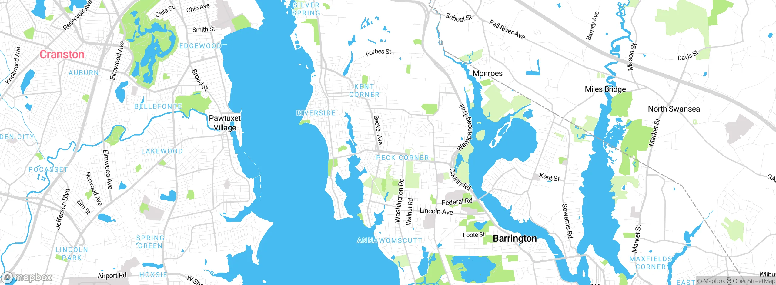 Map showing approximate location