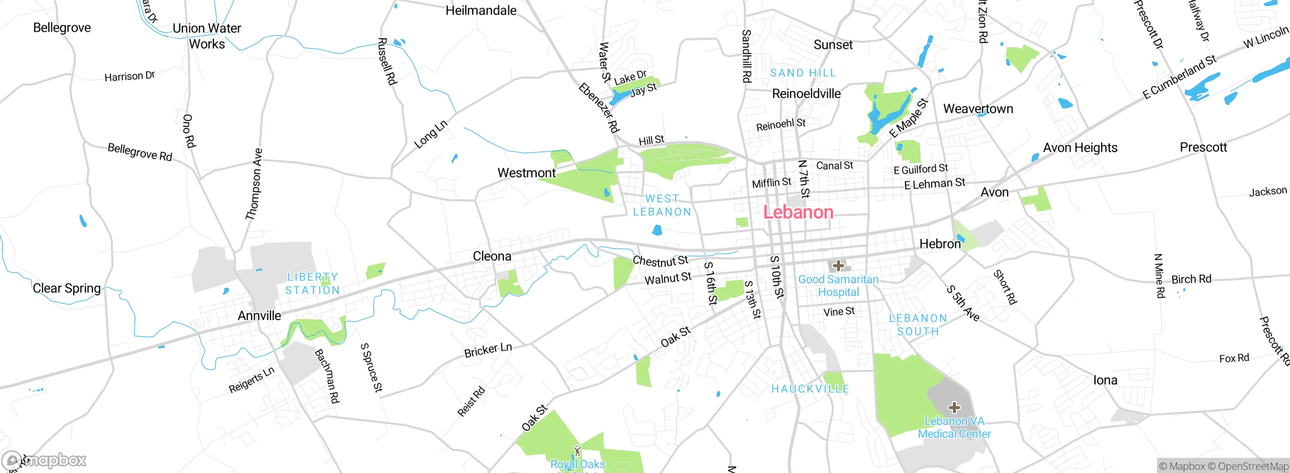 Map showing approximate location