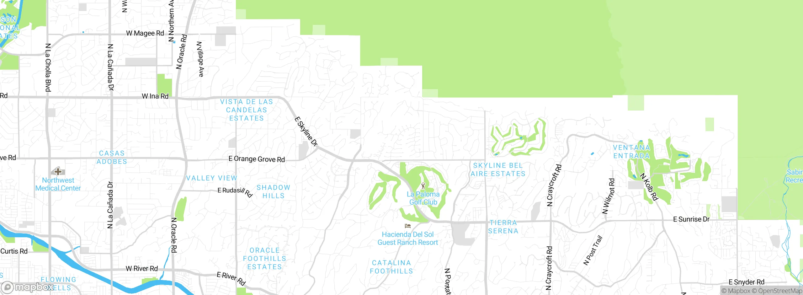 Map showing approximate location