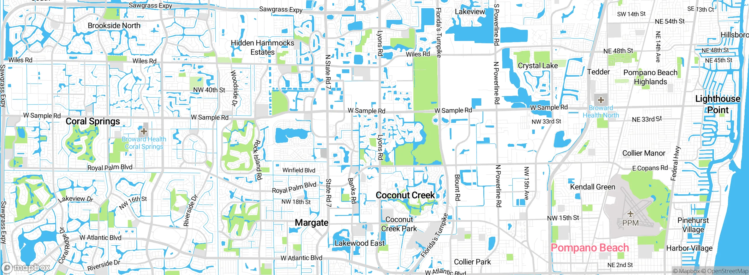 Map showing approximate location