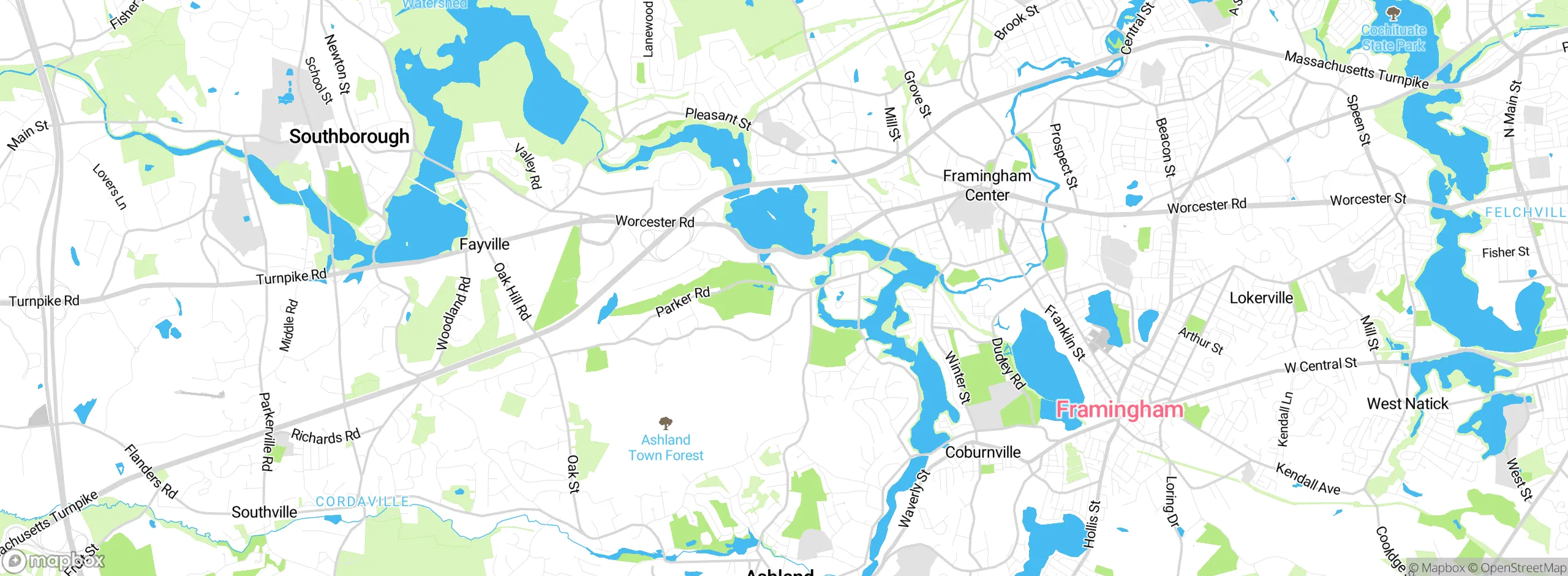 Map showing approximate location
