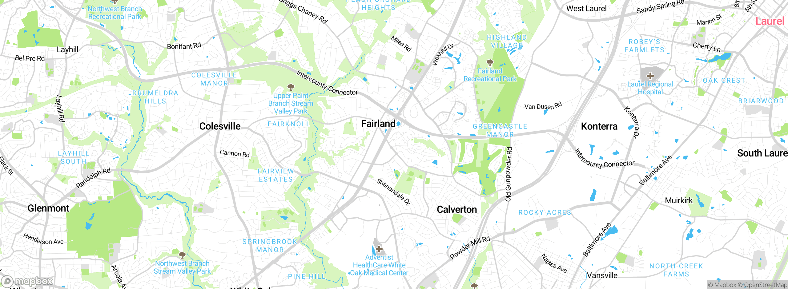 Map showing approximate location