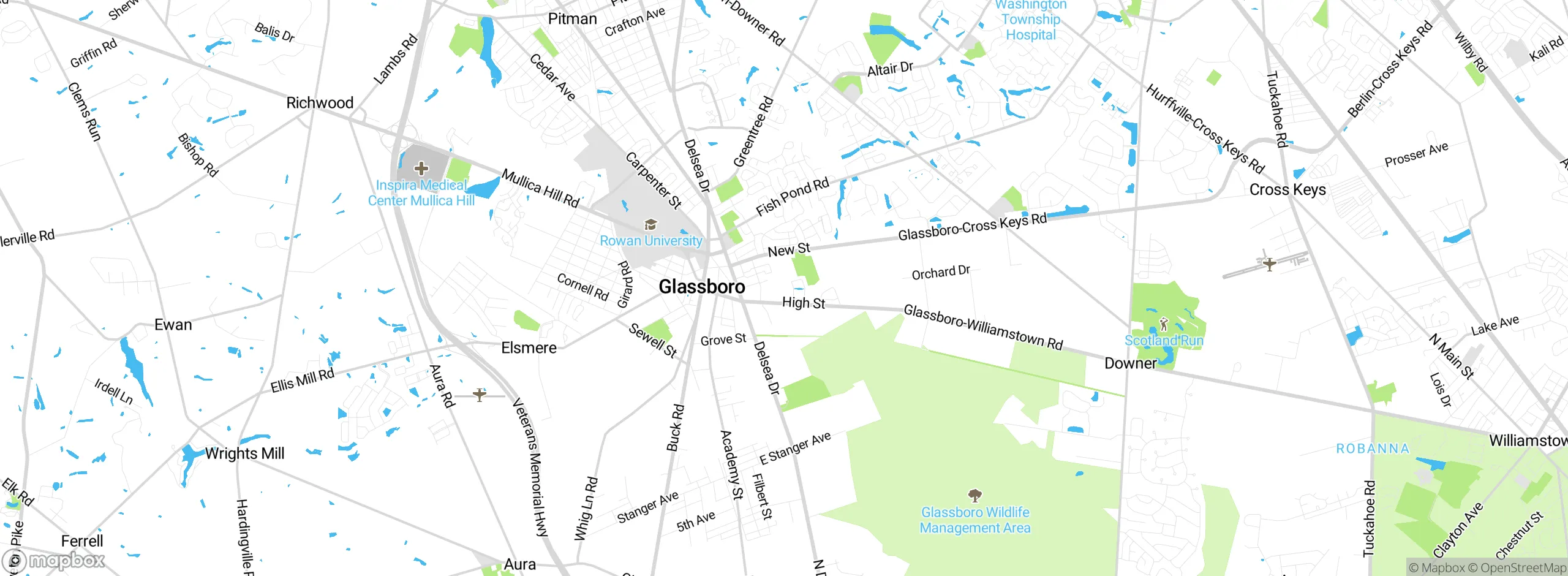 Map showing approximate location