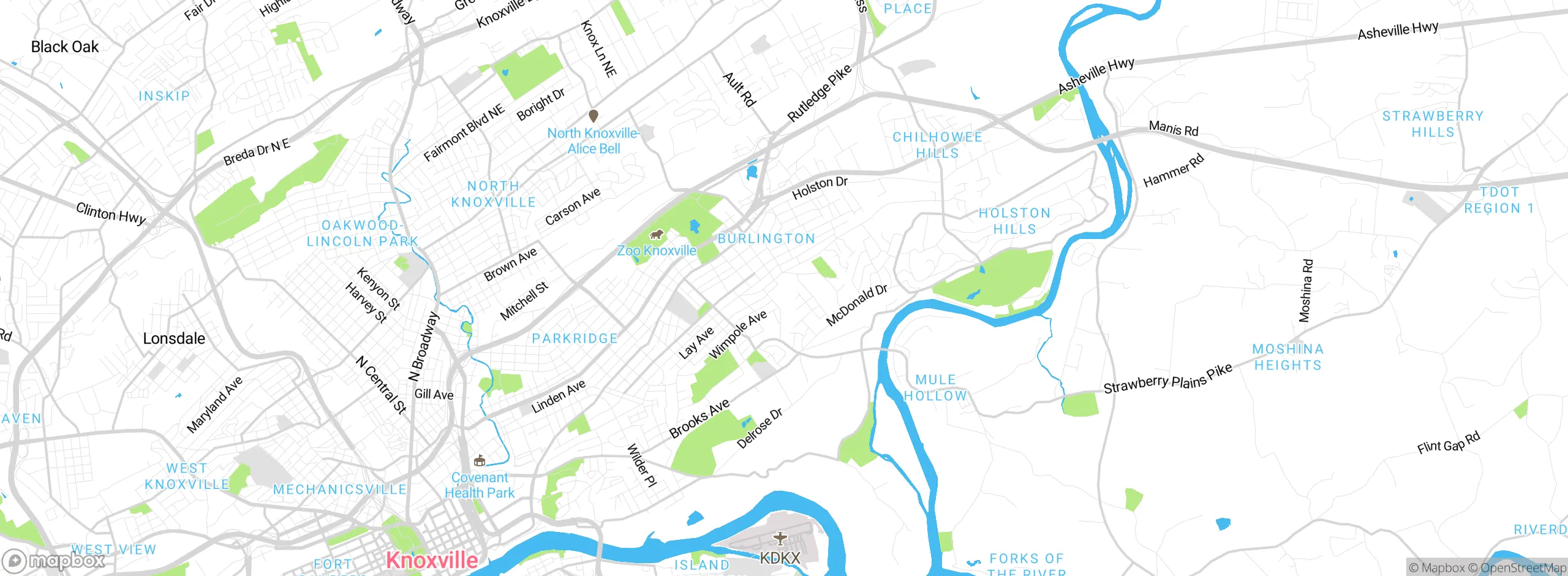 Map showing approximate location