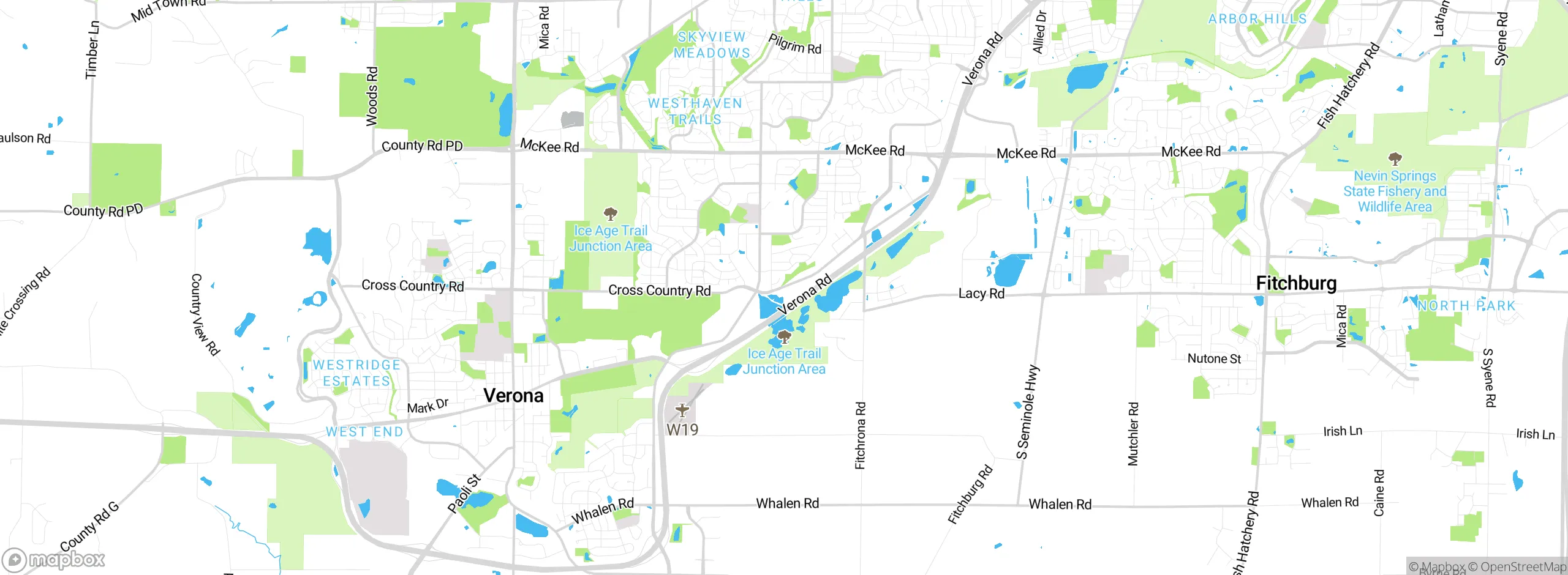 Map showing approximate location