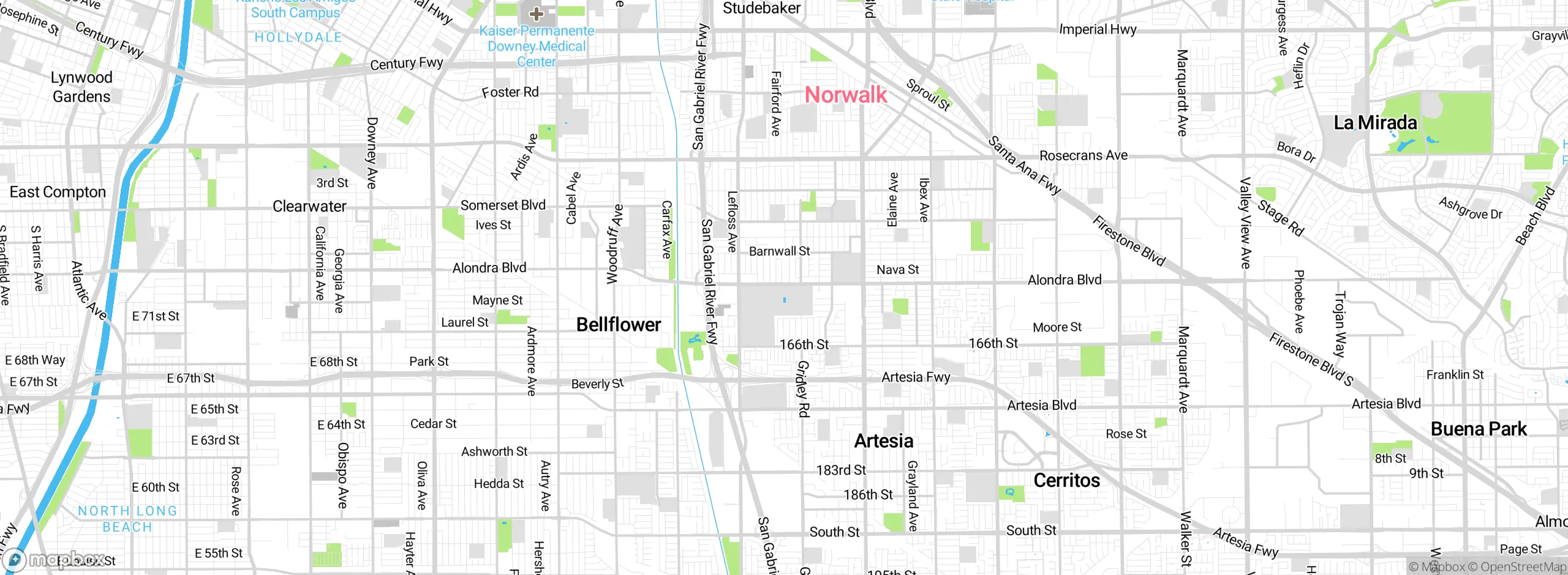 Map showing approximate location