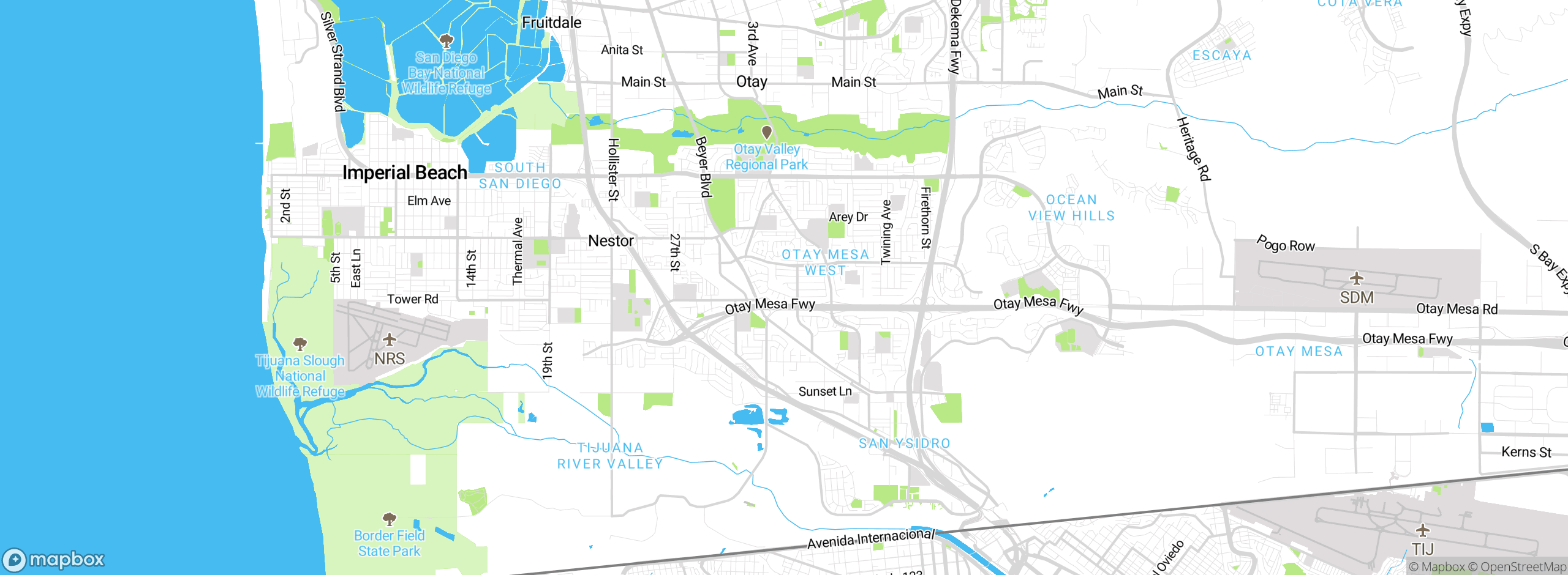 Map showing approximate location
